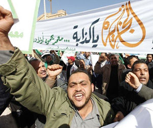 Protestas contra la injerencia en Libia