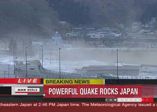 Terremoto y tsunami en Japón. Foto Reuters