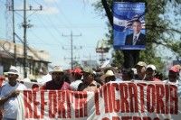 Protestas en El Salvador. Foto: EFE