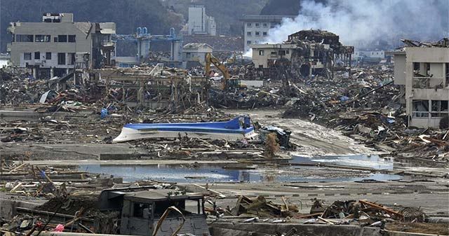 Devastación causada por el seísmo en Minamisanriku.  Foto AFP