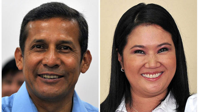 Las elecciones de este domingo en Perú en las que el ex militar de izquierda Ollanta Humala pasó a la segunda vuelta y enfrentará a Keiko Fujimori, hija del exdictador Alberto Fujimori.