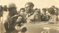 Fidel durante los combates de Playa Girón