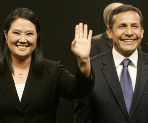 Keiko Fujimori y Ollanta Humala