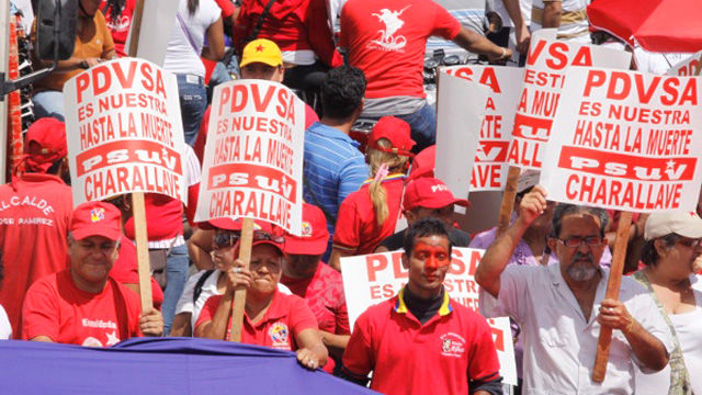 Miles de venezolanos, quienes salieron a las calles en una Gran Marcha por la Soberanía para rechazar las injerencias del gobierno de EE.UU. Foto Correo del Orinoco
