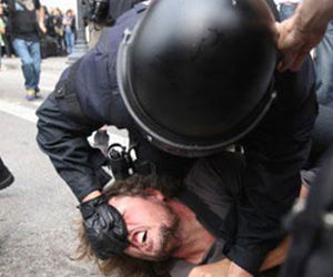 Represión en Barcelona