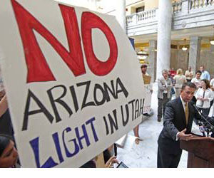 Repudio a la ley antiimigrante en Utah. Foto Getty Imagen