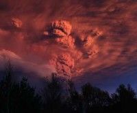 Cenizas del volcán chileno. Foto Reuters