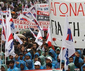 Protestas en Grecia por recortes económicos
