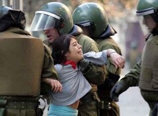 Detención estudiante chilena