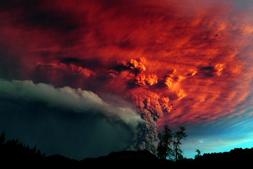 Volcán chileno