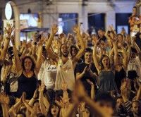 Indignados españoles. Foto: Reuters