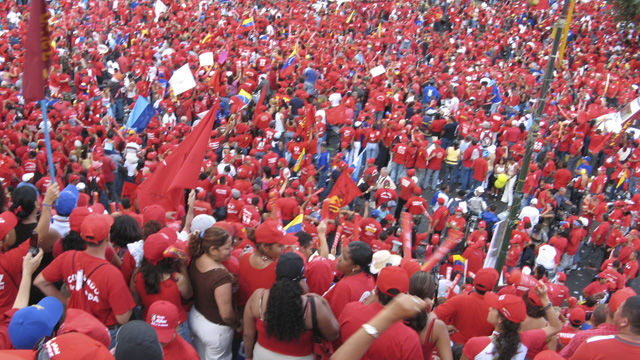 Una gran marea roja, la revolución bolivariana llegó para quedarse