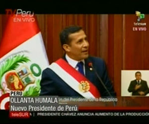 Ollanta Humala, Presidente de Perú. Foto TeleSUR