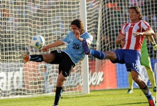 Partido final de la Copa América entre Uruguay y Paraguay
