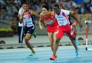 Dayron Robles final 100 metros c/vallas Mundial Daegu