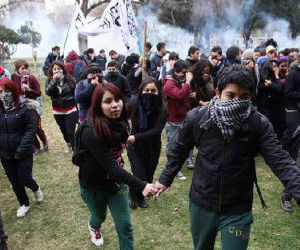 Represión contra los estudiantes chilenos