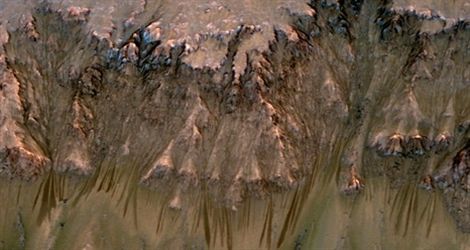 Agua en Marte Foto: NASA