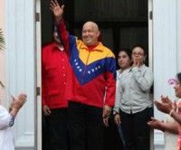 Hugo Chávez en Miraflores