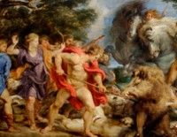 La caza del jabalí de Caledonia de Peter Paul Rubens