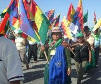 Protestas indigenas en Bolivia