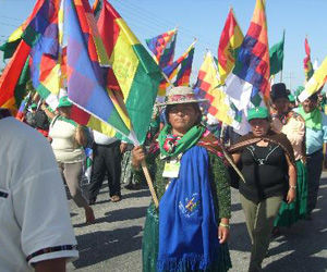 Protestas indigenas en Bolivia