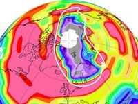 Hueco de la capa de Ozono en el Artico