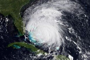 Imágen del satélite del Huracán Irene. Foto: EFE/ NOAA