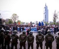 Represión de carabineros en Chile