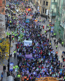 Huelga en el Reino Unido. Foto: Getty Imagen