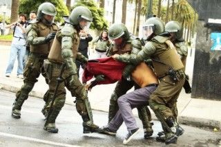 Detención de manifestante