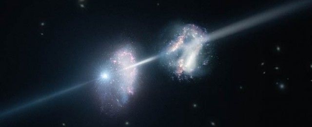 Observaciones de estallidos de rayos gamma realizadas con el VLT revelan sorprendentes componentes en las galaxias tempranas 
