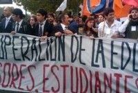 Marcha en Chile por una educación gratuita y de calidad. Foto: Archivo