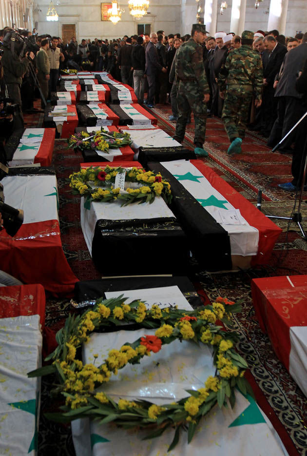 Funeral en Siria. Foto: AFP