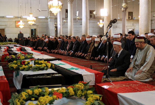 Funeral en Siria. Foto: AFP