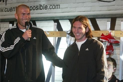 Zidane y Messi
