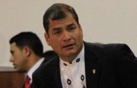 Rafael Correa durante la Cumbre de CELAC