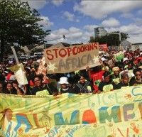 Marchas en Durban. Foto: EFE