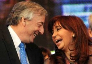 Cristina Fernández y Néstor  Kirchner 