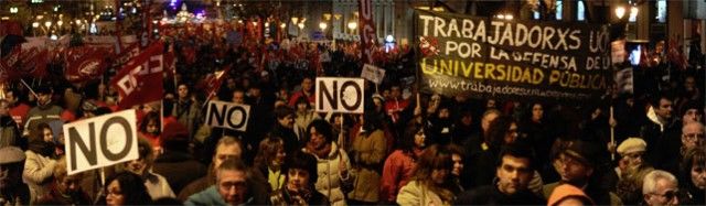 Manifestaciones en España contra recortes económicos