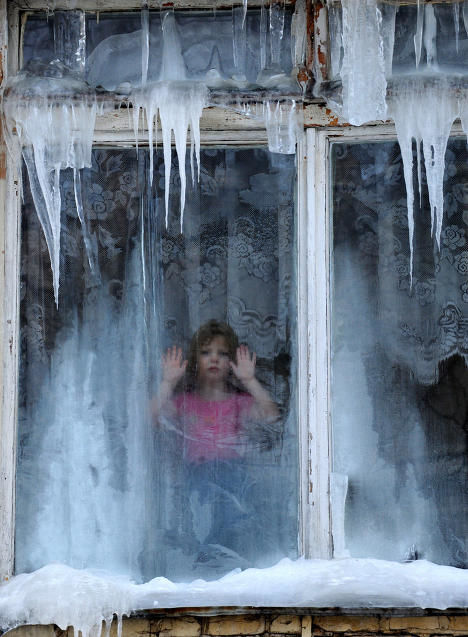 La ola de frío llevó a las autoridades de Bielorrusia a suspender las clases en las escuelas de casi todo el país.  Foto: AFP