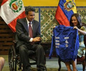 Ecuador ratifica apoyo a Perú en proyecto para personas con discapacidad