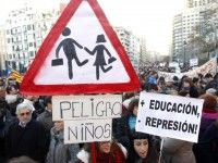 Manifestación estudiantil en España