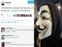 Anonymous niega apagón mundial