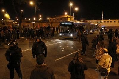 Más de 58 detenidos y nueve heridos en huelga general en España