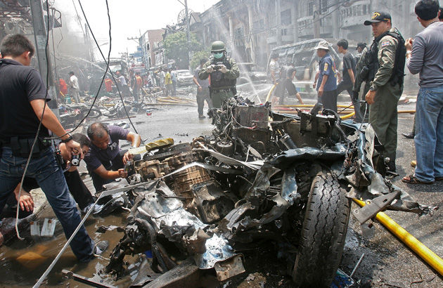 Atentados con bombas deja 9 muertos en el sur de Tailandia
