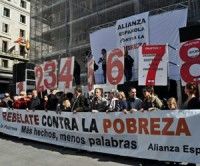 Estudio reveló que 25 por ciento de los españoles vive en la pobreza