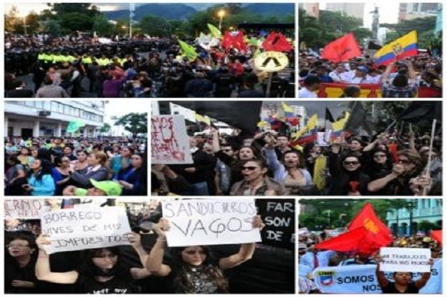 Tensiones política en Ecuador
