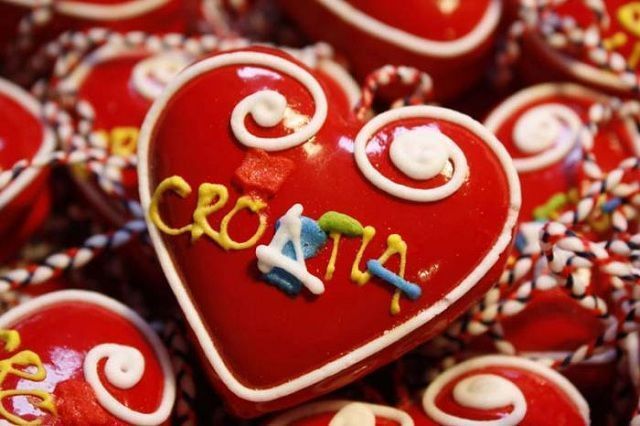 En Croacia resulta habitual regalar un bizcocho con forma de corazón