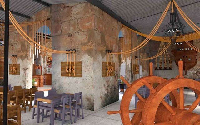 La taberna La Ruina, en Caibarién, será un espacio de gran belleza para la cultura local, el buen gusto y la excelencia en el servicio. (Foto: cortesía de la Delegación provincial de Palmares)
