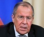 Serguei Lavrov ofreció sus declaraciones durante su intervención en la Conferencia Moscovita de Seguridad Internacional. Foto EFE